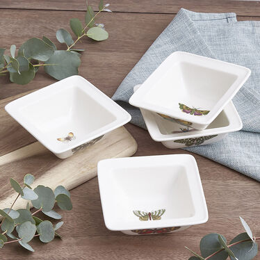 Botanic Garden Set of 4 Small Square Bowls